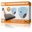  IP HD Videoüberwachung Set mit IP Dome Kameras