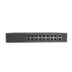 PoE Switch 16 Port Gigabit Desktop bis 250 Meter IEEE802.3af/at Lüfterlos