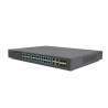 PoE Switch 16 Port Gigabit Desktop bis 250 Meter IEEE802.3af/at Lüftrerlos
