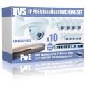 Ultra-HD IP Videoüberwachung Set Internet App 10x 4k PoE Kameras
