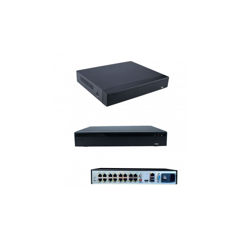 16-channel PoE 4K hard disk recorder NVR ONVIF IP camera recorder H.265