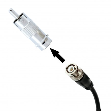 5 Stück BNC Adapter BNC-Buchse zu Cinch-Stecker Video Audio Phono Steckanschlüsse