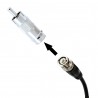 5 pieces BNC adapter BNC socket to cinch plug video audio phono plug connections