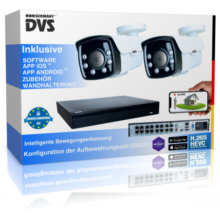 video surveillance IP PoE camera set
