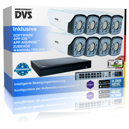 Videoüberwachungssystem 4K IP Kamera Set
