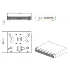 copy of UltraHD 16-Kanal 4xSata Festplattenrecorder NVR ONVIF IP Kamera Recorder